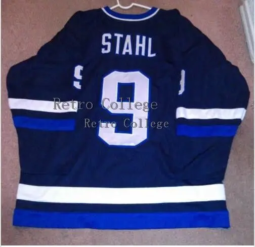 

Team Island Gunnar Stahl #9 Iceland MEN'S Hockey Jersey Embroidery Stitched Customize any number and name