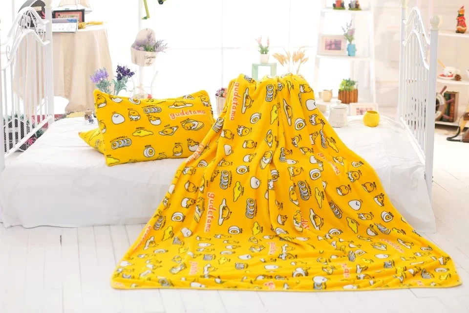 Креативные мягкие животные Gudetama Lazy яичный желток плюшевые фланелевые охлаждающее одеяло простыни наволочка для мягкой подушки детские игрушки