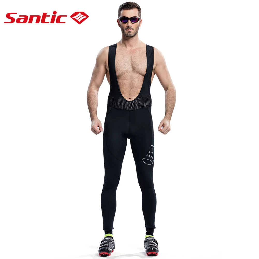 Santic мужские велосипедные комбинезоны длинные штаны с подкладкой девять десятых