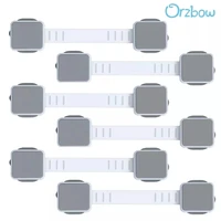 orzbow 6pcs children lock baby safety cabinet drawer door protection lock refrigerator security for kids toddler in home