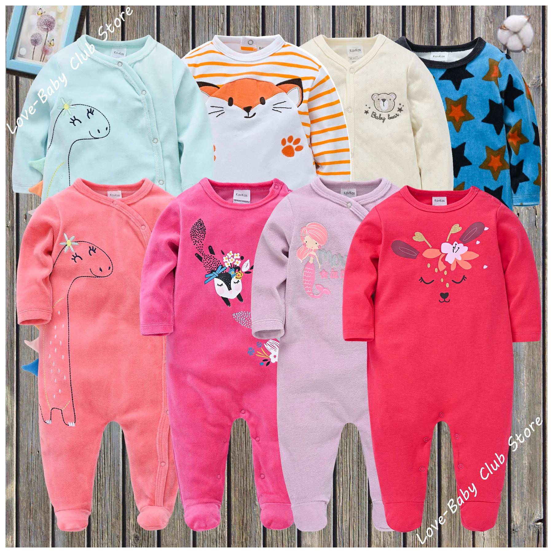 Новый по скидке Одежда для малышей Детские комбинезоны девочек и мальчиков из