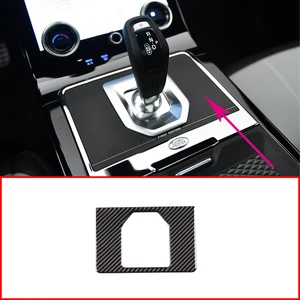 1 шт. Реальные углеродного волокна для Range Rover Sport (L551) 2019 2020 внутренняя панель коробки передач накладка автомобильные аксессуары Стикеры