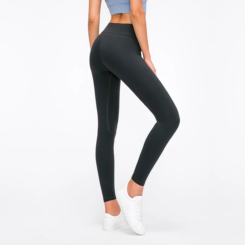 Осенне-зимние облегающие штаны для йоги женские спортивные Леггинсы с эффектом