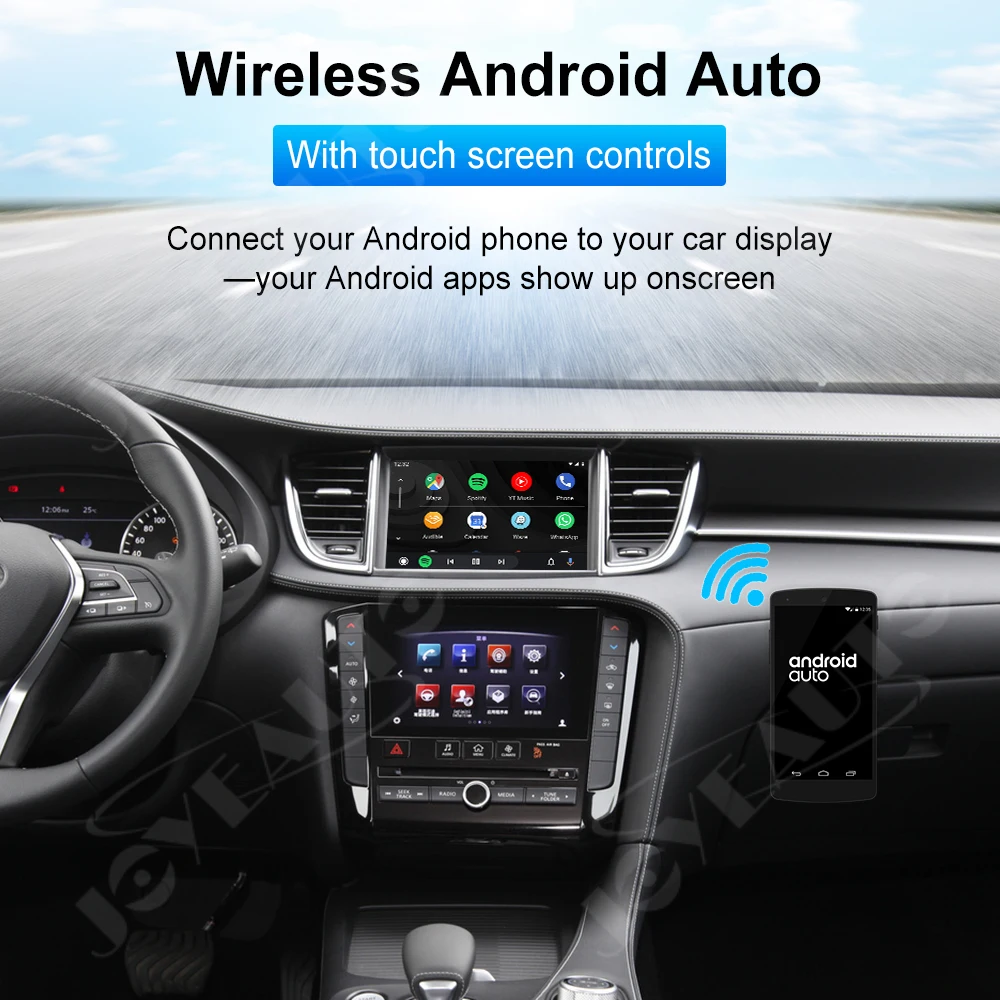 저렴한 JoyeAuto 무선 애플 카플레이 안드로이드 오토 인피니티 Q50 QX50 Q60 Q50L Q70 2015-2019, 안드로이드 IOS 카플레이 미러 링크 박스