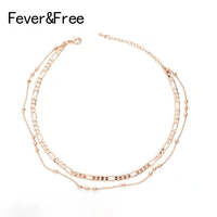 collier femme women choker chain necklace rose gold color 3 color alloy round collar necklace pendant collares de moda