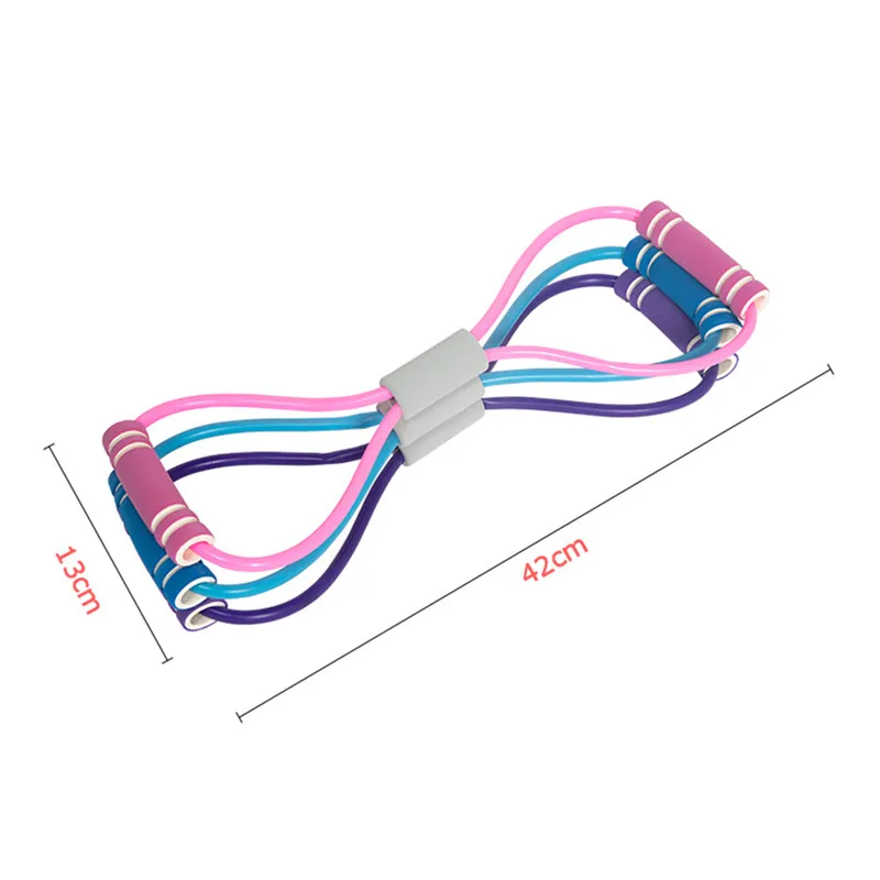Фитнес резинка 4 трубки резистор латексная педаль тренажер для сидения Тяговая