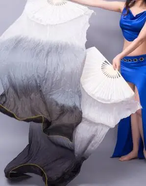 Hot Sell Cheap Kids Women Belly Dancing Fan Veils 1 Pair Gradient Color Dancer Practice Long Props 120cm/150cm/180cm | Тематическая