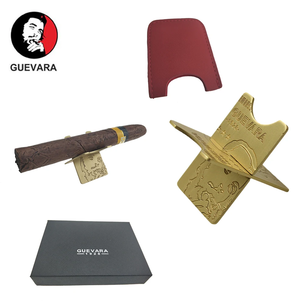 Guevara-Soporte de viaje desmontable para cigarros, soporte plegable de fibra de carbono, o viaje carrito de Golf, descanso al aire libre