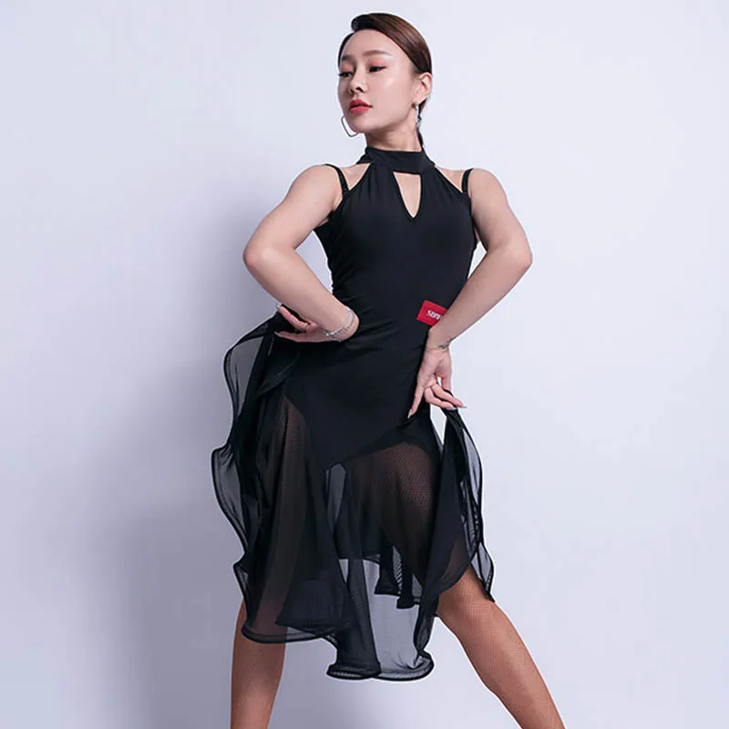 Сексуальное платье для латинских танцев Танго сальсы бальных тренировок женские