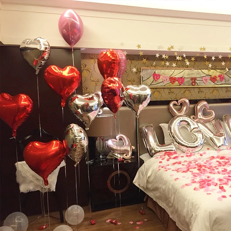 Фольгированные воздушные шары 10 шт./лот 5 дюймов звездное сердце декор для