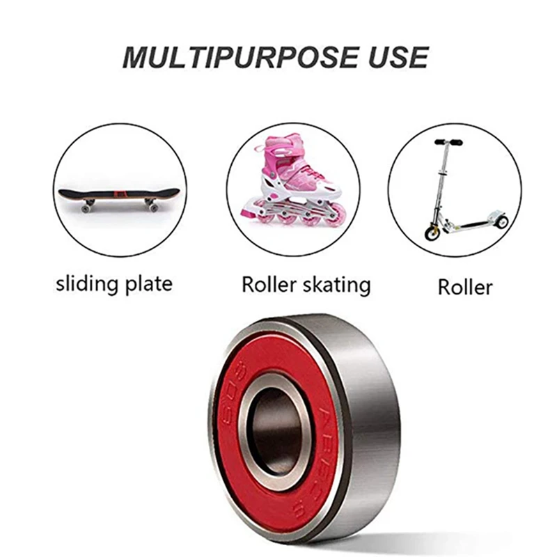 

10Pcs 608 ABEC-11 Skate Scooter No Noise Oil Lubricated Smooth Skate Scooter Bearing Longboard Speed Inline Skate Wheel Bearing