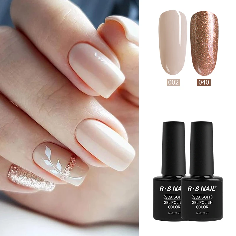 2 шт./лот RS набор гель лаков для ногтей маникюра с УФ лампой 40 цветов СВЕТОДИОДНЫЙ