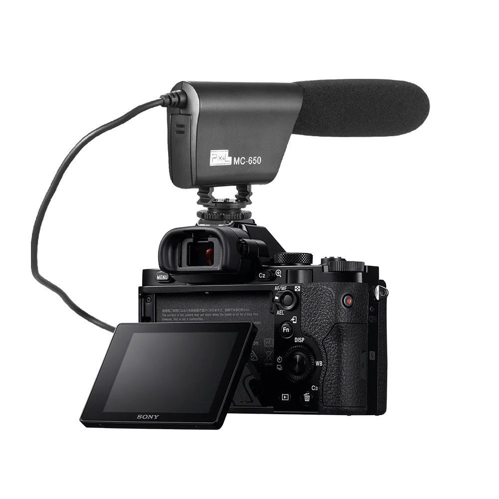 Pixel MC-650 Vlogging интервью микрофон конденсатор видео Запись для Nikon Canon Sony DSLR камеры |