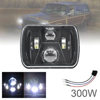 300w 5x7 inch led headlights 7x6 led sealed beam headlamp with high low beam led headlight replacement for toyota pickup truck