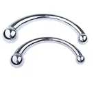 Нержавеющаясталь G-spot палочка Массажная Палка металла двухсторонняя пенис P-Spot Стимулятор Анальная пробка дилдо интимные игрушки для женщин Мужчины