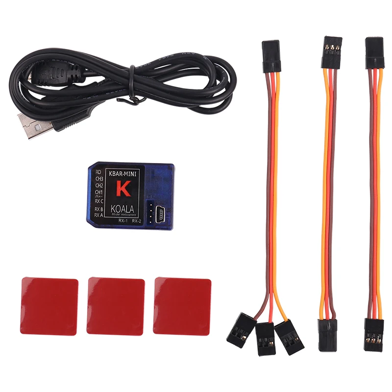 3 осевой гироскоп Kbar Gimbal Mini K bar желтый синий K8 Flybarless PK VBAR B8 для фотографий|Детали и