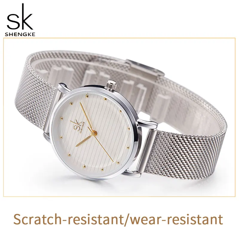 Часы наручные SK женские кварцевые роскошные модные с японским механизмом K0049