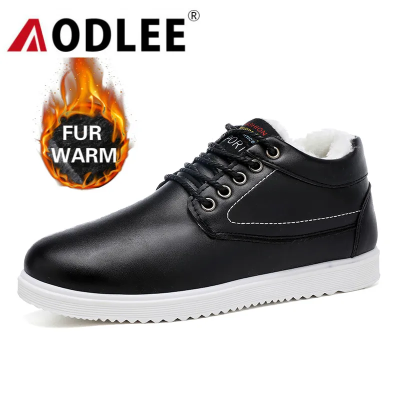 Мужская обувь в британском стиле Новое поступление теплые зимние мужские