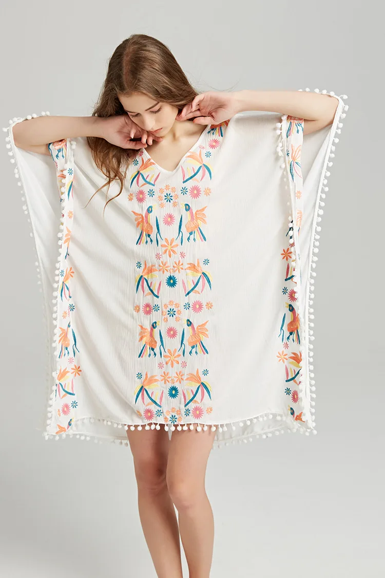 Короткое свадебное платье до колена в богемном стиле 2018 Пляжное с расклешенным