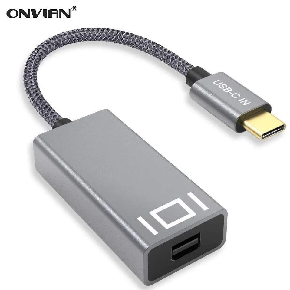 Onvian USB 3 1 Type C к Mini DisplayPort адаптер дисплея 4K 60Hz DP для MacBook Pro iMac Monitor| |