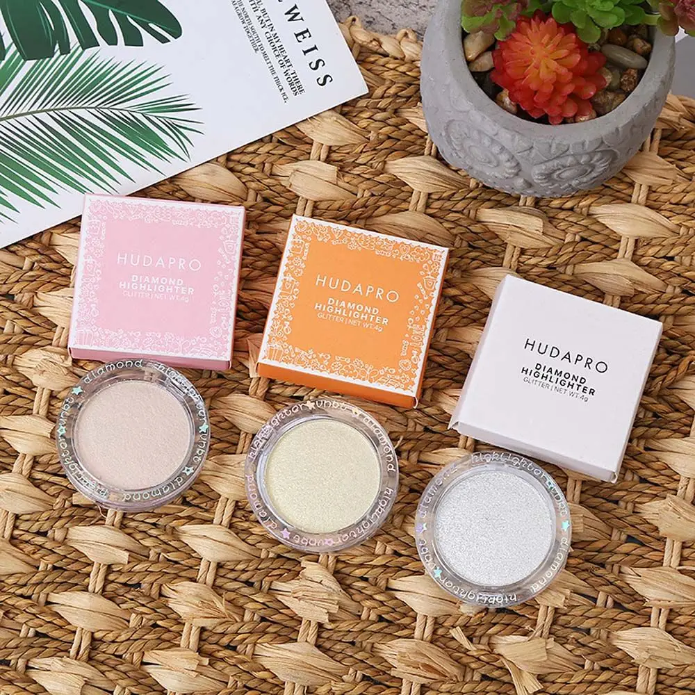 

3-color Glitter Powder High-Gloss Brightening Makeup Tools Highlight Palette Face Cosmetics Makeup Palette
