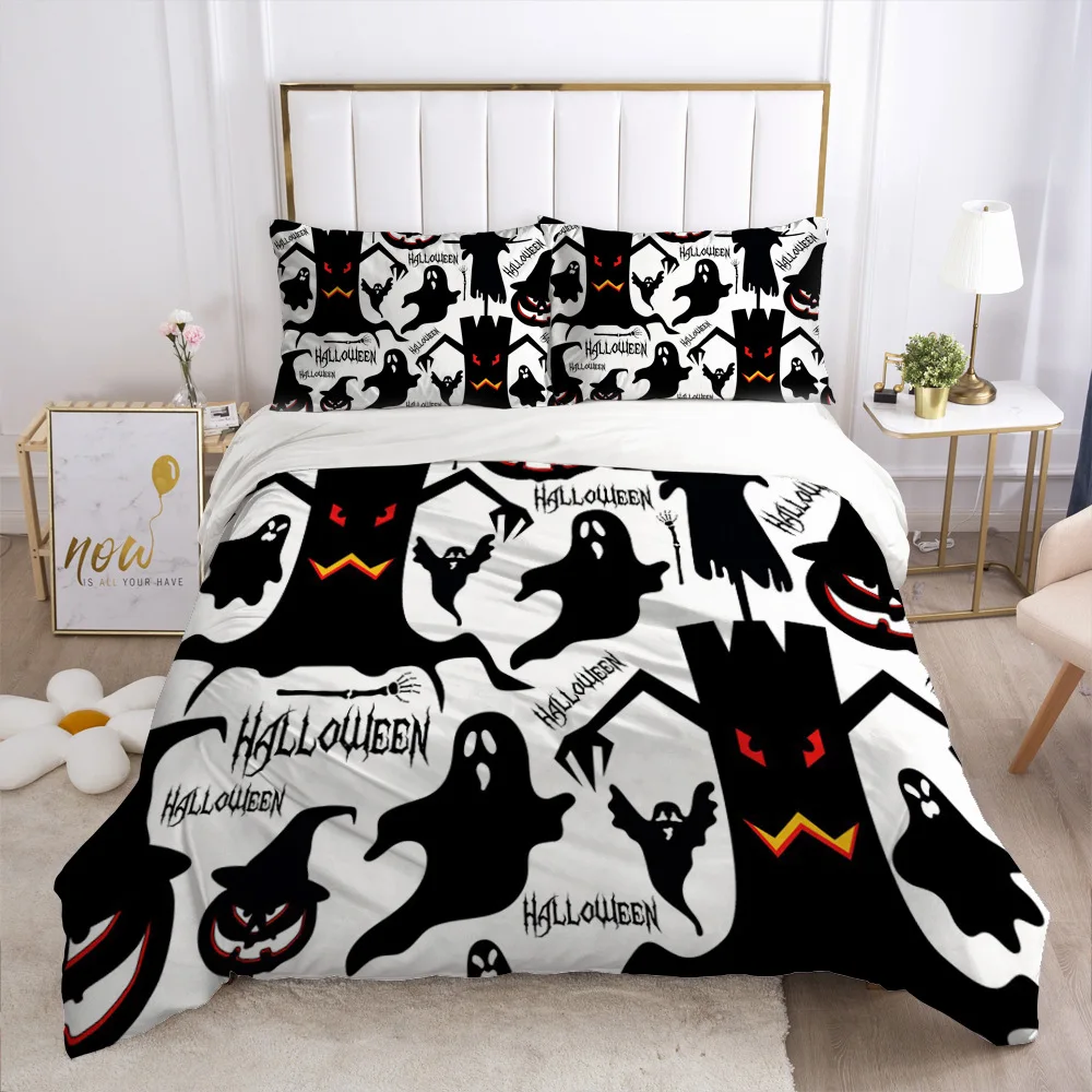 Комплект постельного белья для Хэллоуина 3D цифровое двойное Полноразмерное