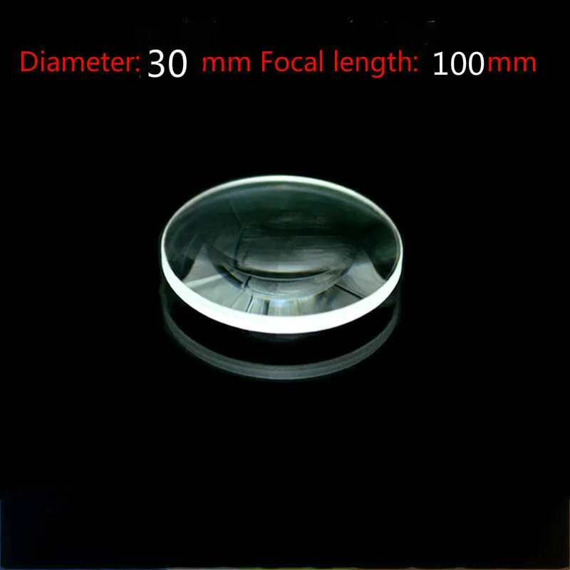 

Diameter 30mm Focal Length 100mm Optical Double Convex Lens Factory Custom Optical Glass Prism and Lens