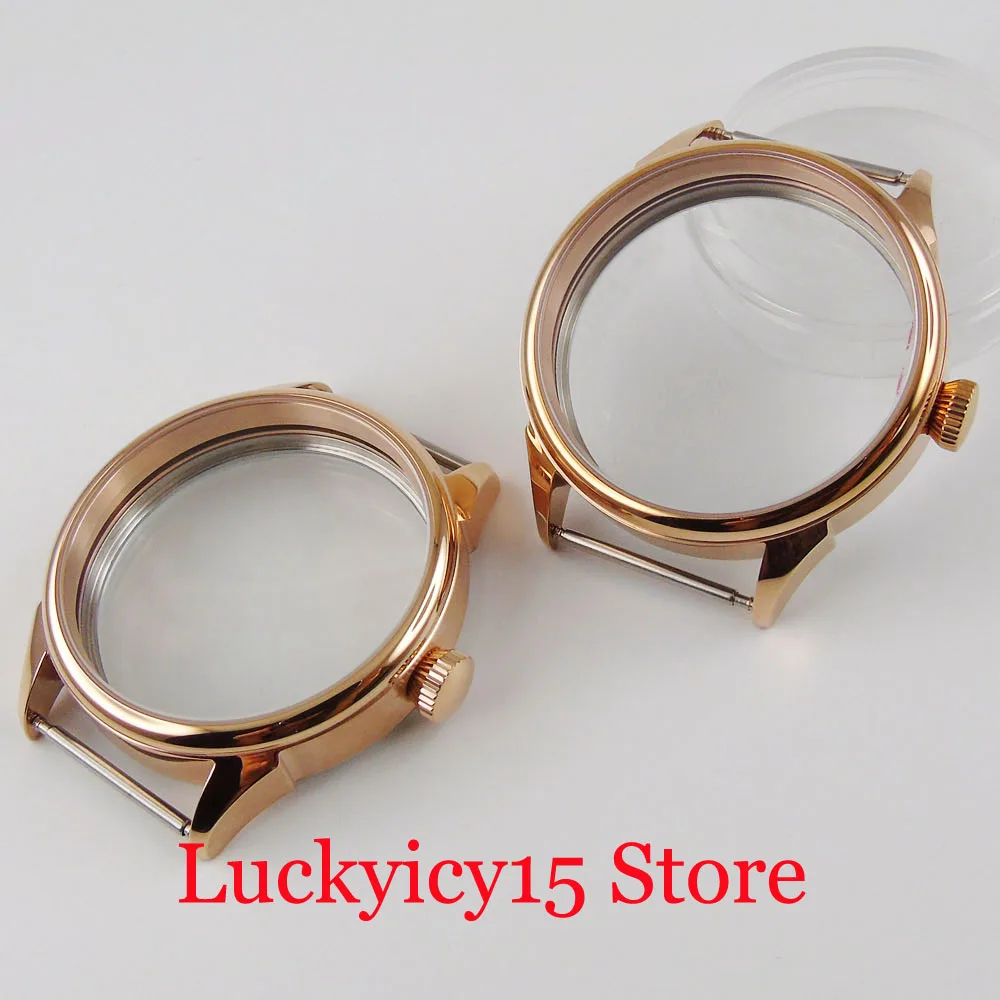 

Чехол для часов ручной работы, из розового золота, 42 мм, 6497, 6498