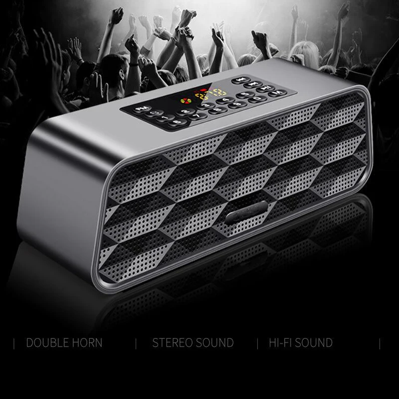 Портативный супер бас Bluetooth динамик сабвуфер мобильный телефон беспроводной с