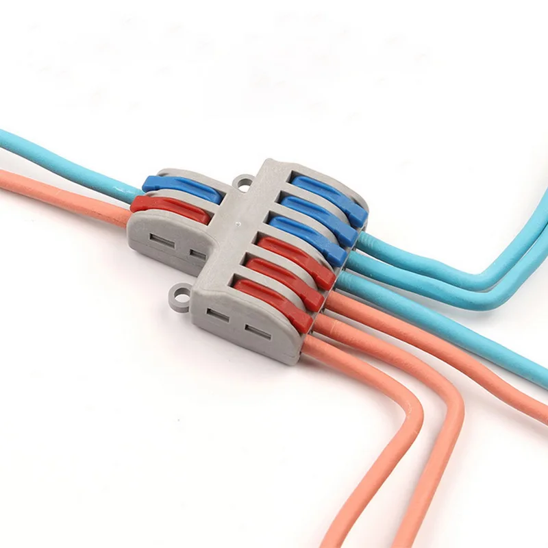 

Fast Wire Cable Connectors Universal Compact Spring Splicing Wiring Connector Push-in Terminal Block
