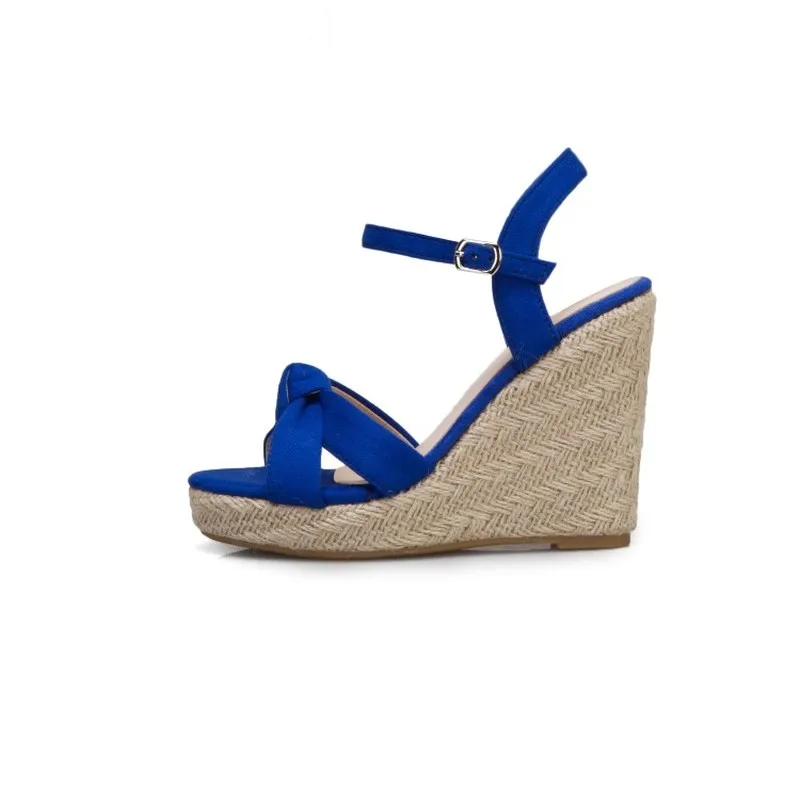 Женские сандалии на очень высоком каблуке пляжная обувь из флока с открытым