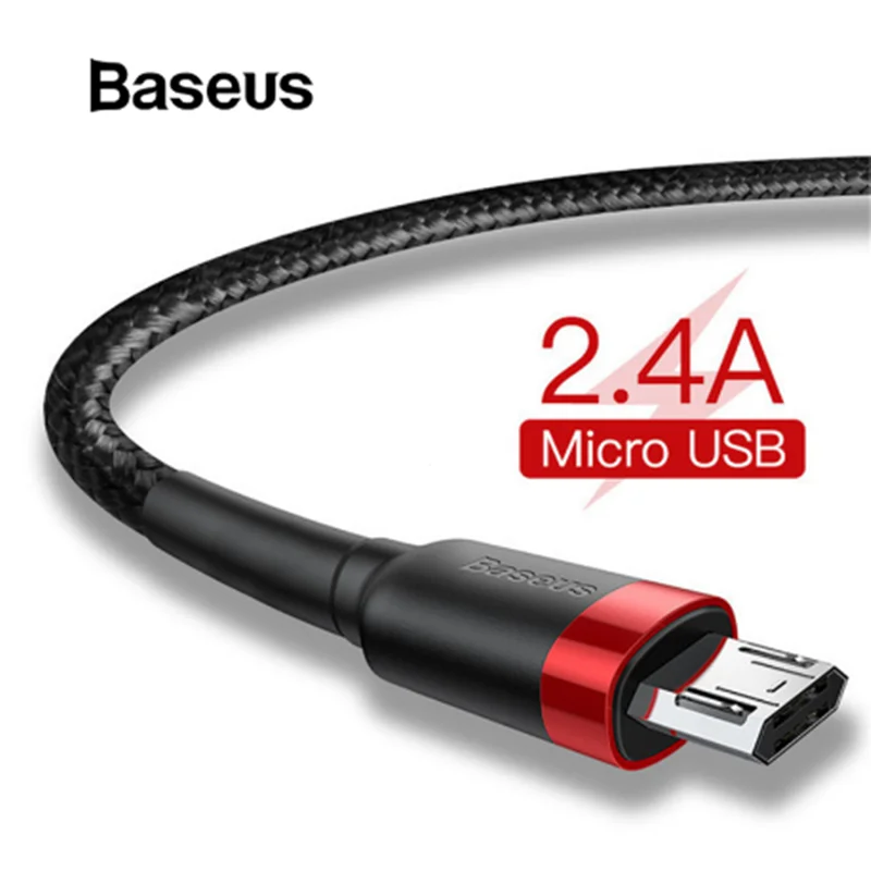 Baseus Micro USB кабель зарядное устройство для samsung Galaxy S7 S6 Быстрая зарядка мобильного телефона зарядное устройство Шнур для huawei Планшета USB кабель провод