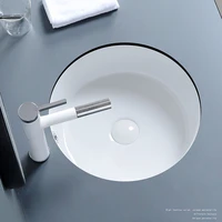 bathroom sink single vanity uder counter sinks household white ceramic wash basin bathroom accessories set 390390165mm