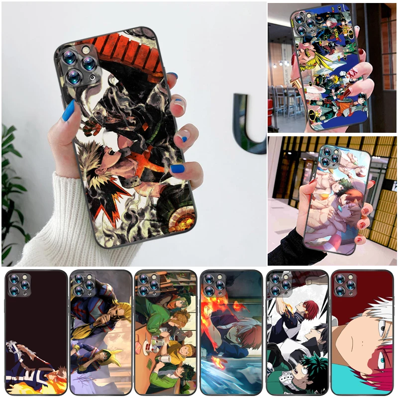 

My Hero Academia Tomura Boku Dabi Shigaraki Todoroki Shouto Bakugou Katsuki Phone Case For iPhone XS MAX X XR Soft TPU Funda