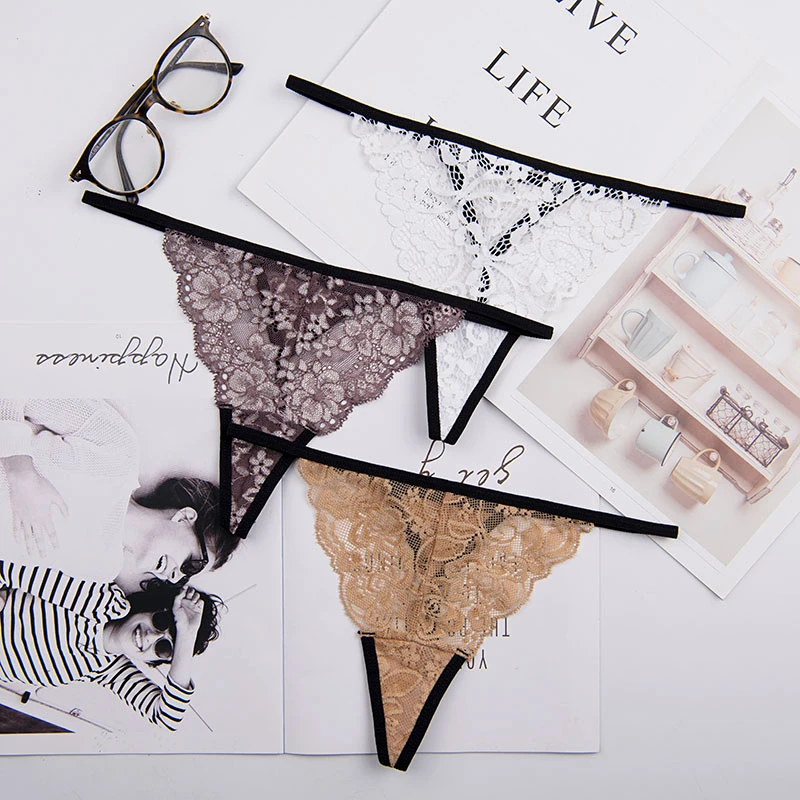 S-XXL women g-string sexy lace underwear ladies panties lingerie bikini pants thong intimatewear 5pcs/lot ac163 | Женская одежда
