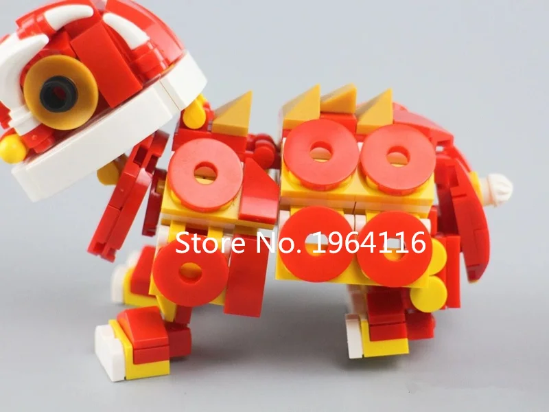 Новые 12032 идеи серии льва танцевальная модель строительные блоки Набор