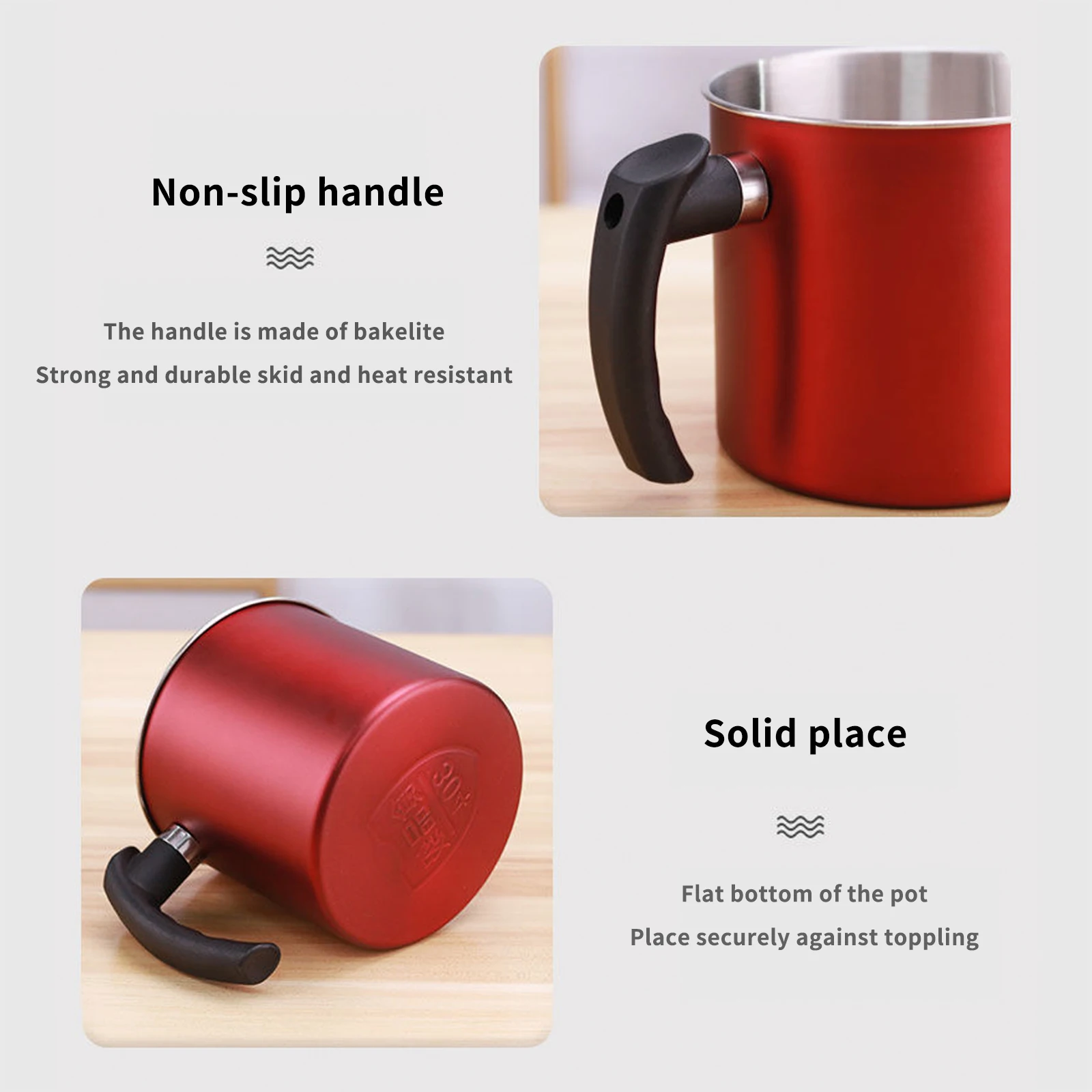 

Leakproof Can Grease Container Outdoor Tool Kettle Cooking Separator Multifunction Frying Pot With Strainer Oil Storage 1.3L