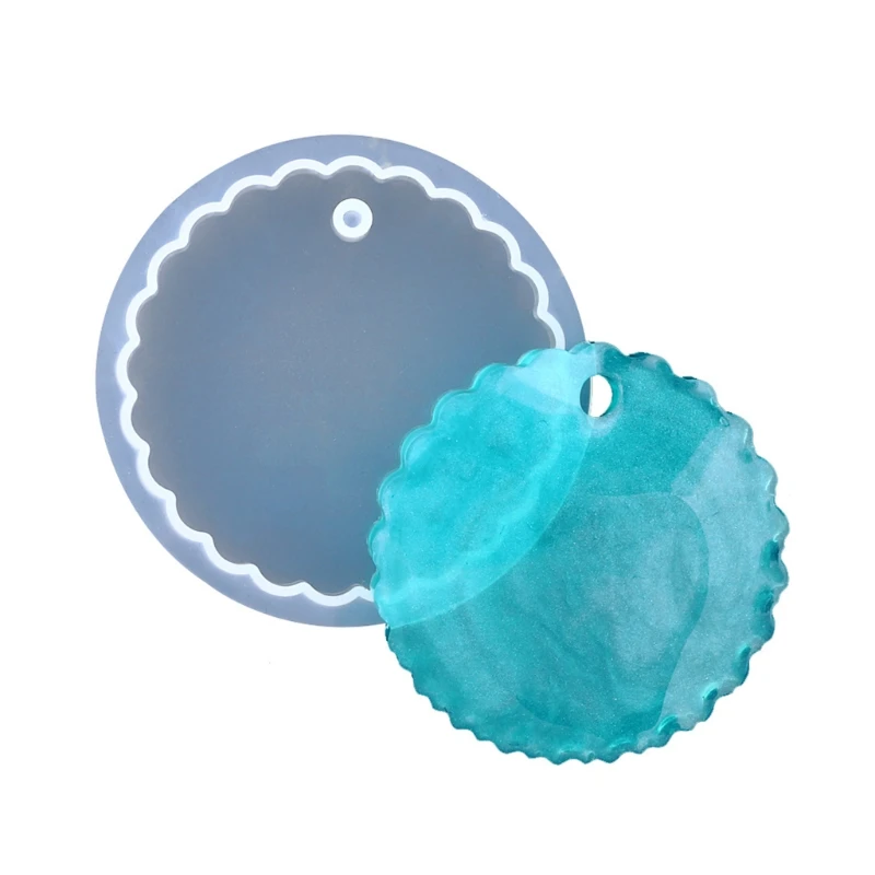 

Geometry Resin Mold Epoxy Craft Keychain Silicone Moulds Polymer Clay DIY Making