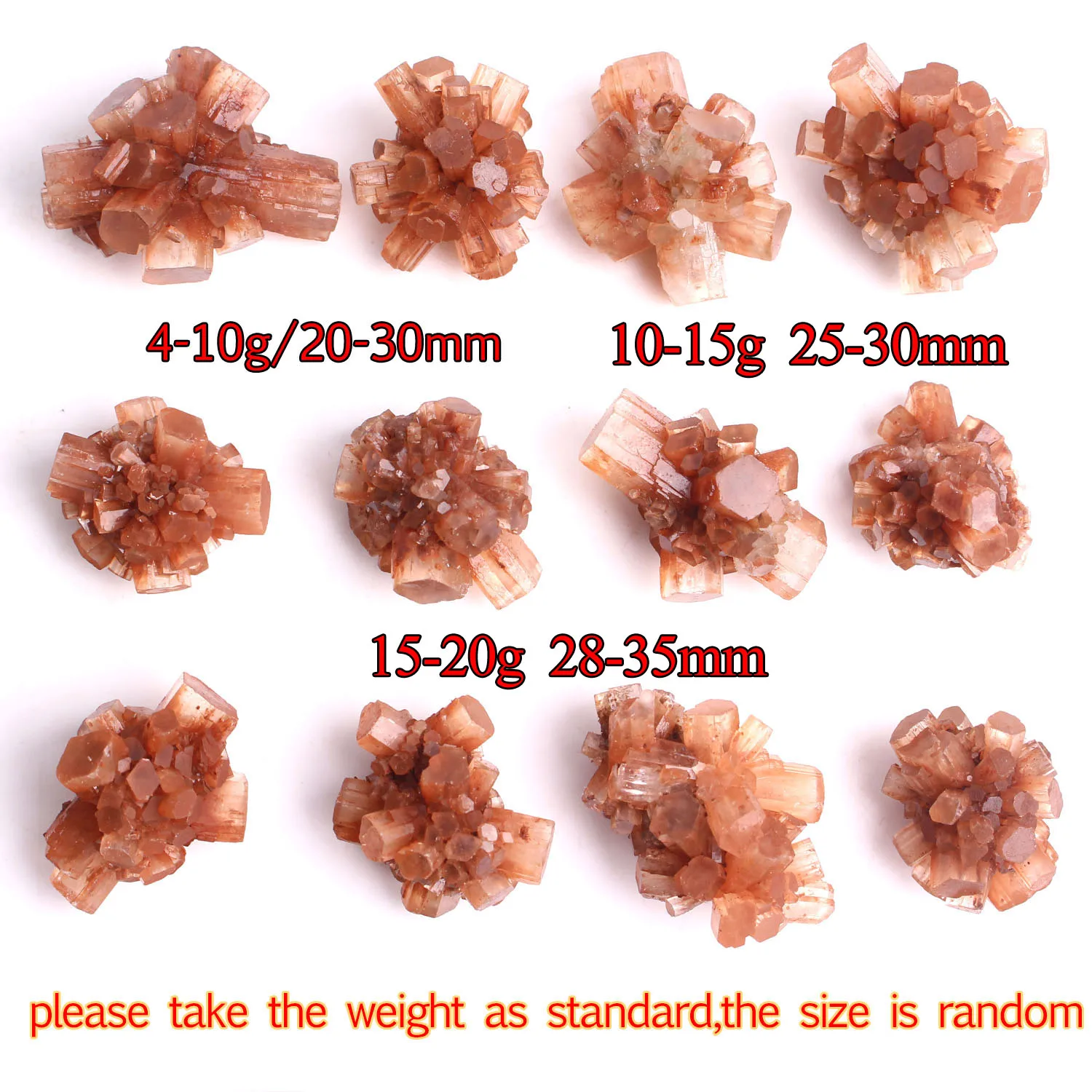 Натуральный редкий оранжевый арагоновый кварцевый минеральный кристалл