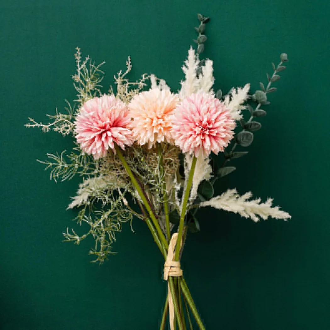 

1 X Artificial Flowers Hydrangea Catkins Chrysanthemum Living Decoration Wedding High Quality 2021