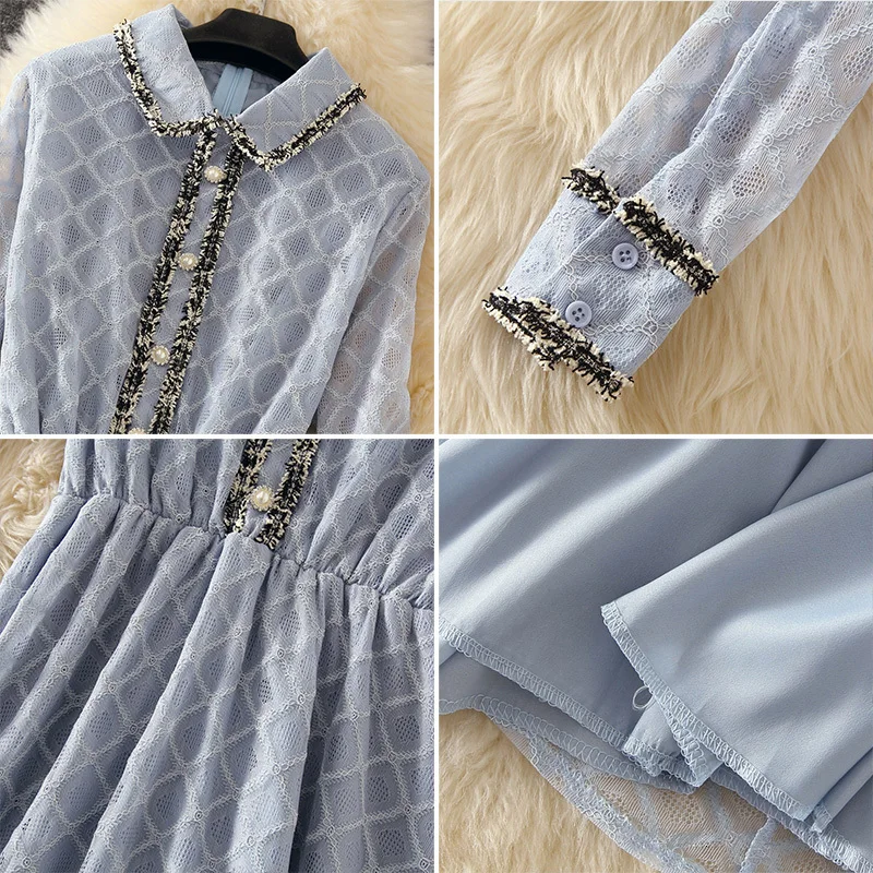 2019 осенняя одежда костюм-платье французская горная основа превосходное