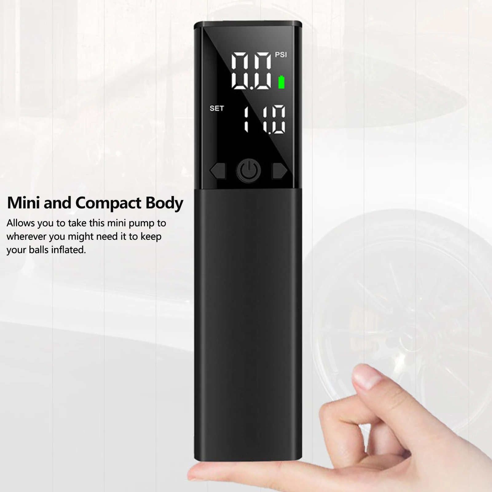 12PSI перезаряжаемый портативный интеллектуальный Электрический насос для мячей