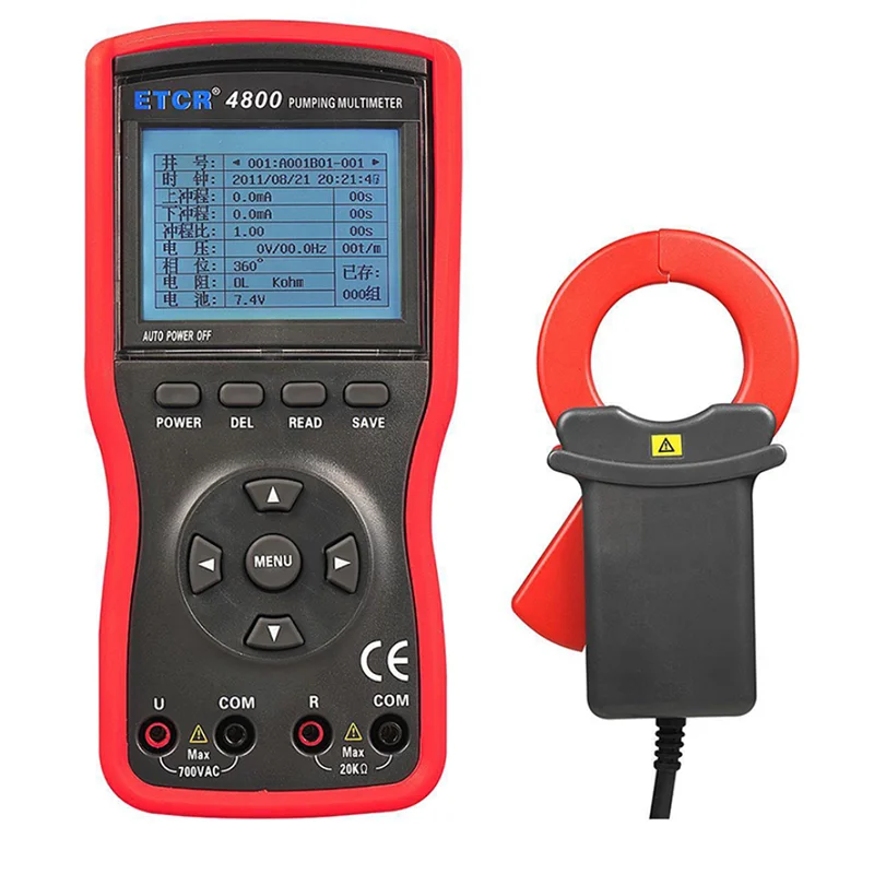 Мультиметр ETCR 4800 для насосной единицы значение сопротивления торможения