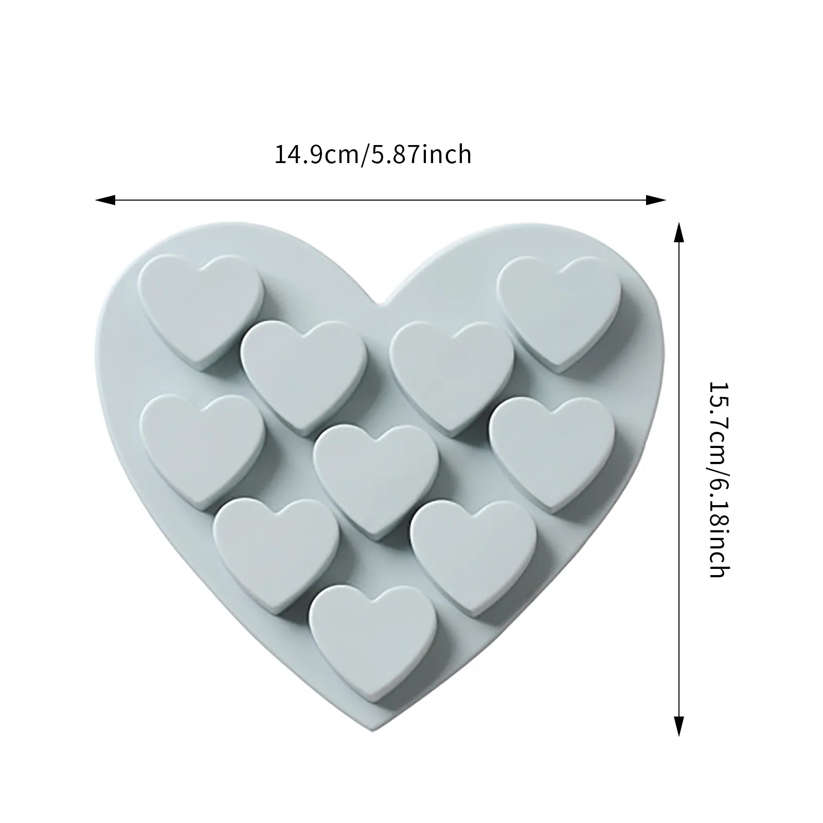 

Heart Shaped Silicone Chocolate Molds Christmas Santa Claus Silicone Mold Fondant Cake Decorating Tools Silicone Chocolate Mold