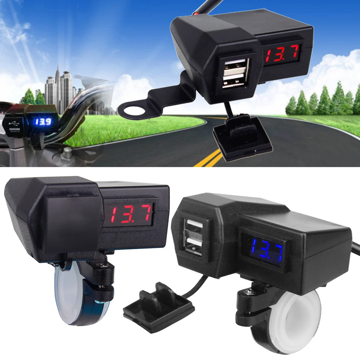 Новинка автомобильное зарядное устройство для квадроциклов скутеров со
