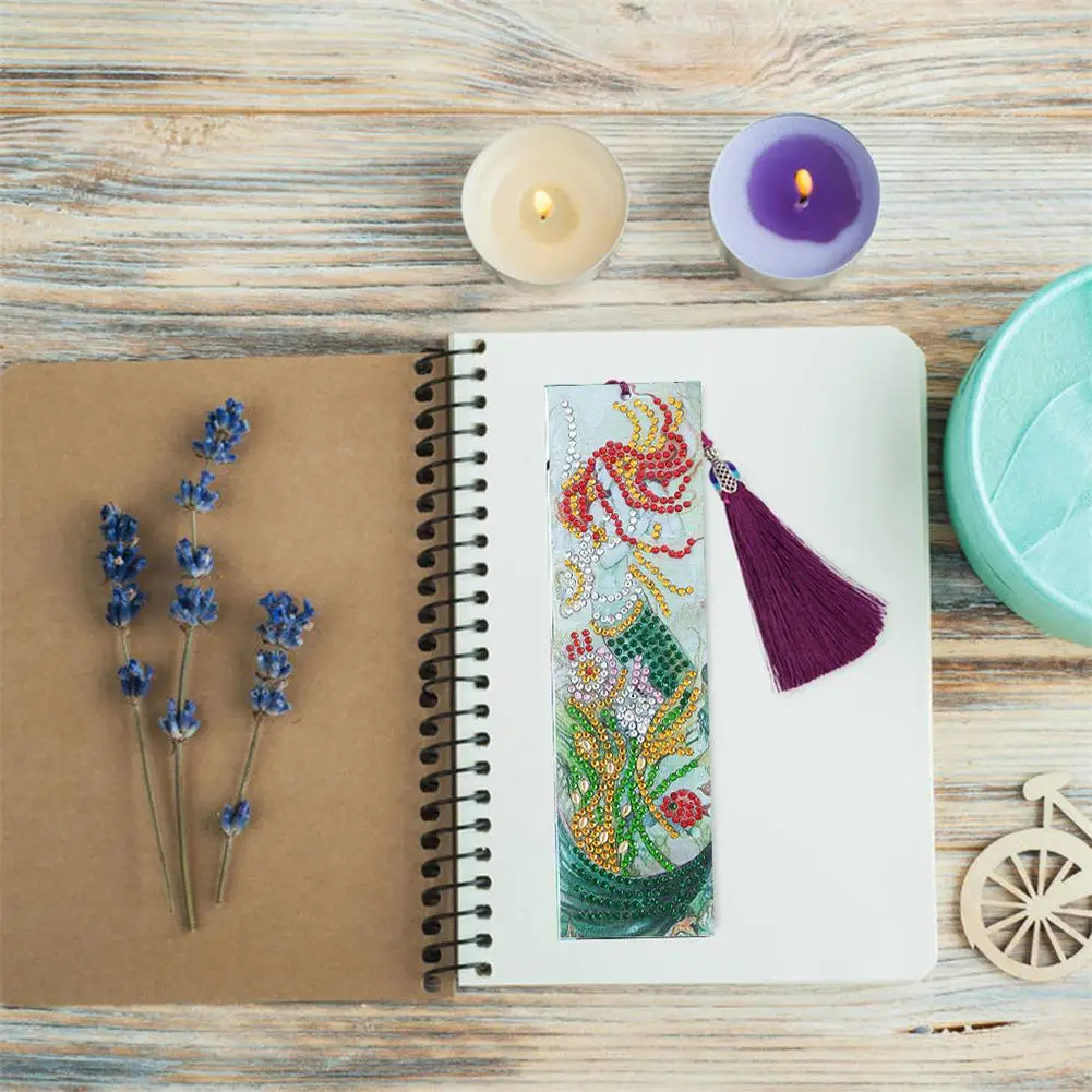 5D DIY особой формы Алмаз закладки с живописью алмазная вышивка крестиком