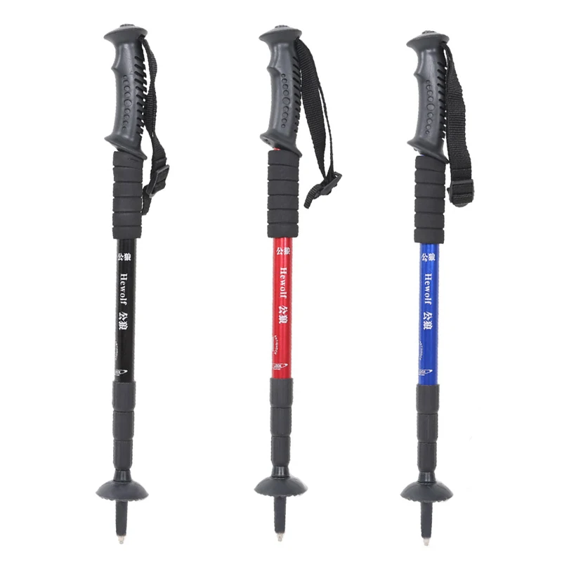 Противоударные трекинговые палки Hewolf для ходьбы из алюминиевого сплава