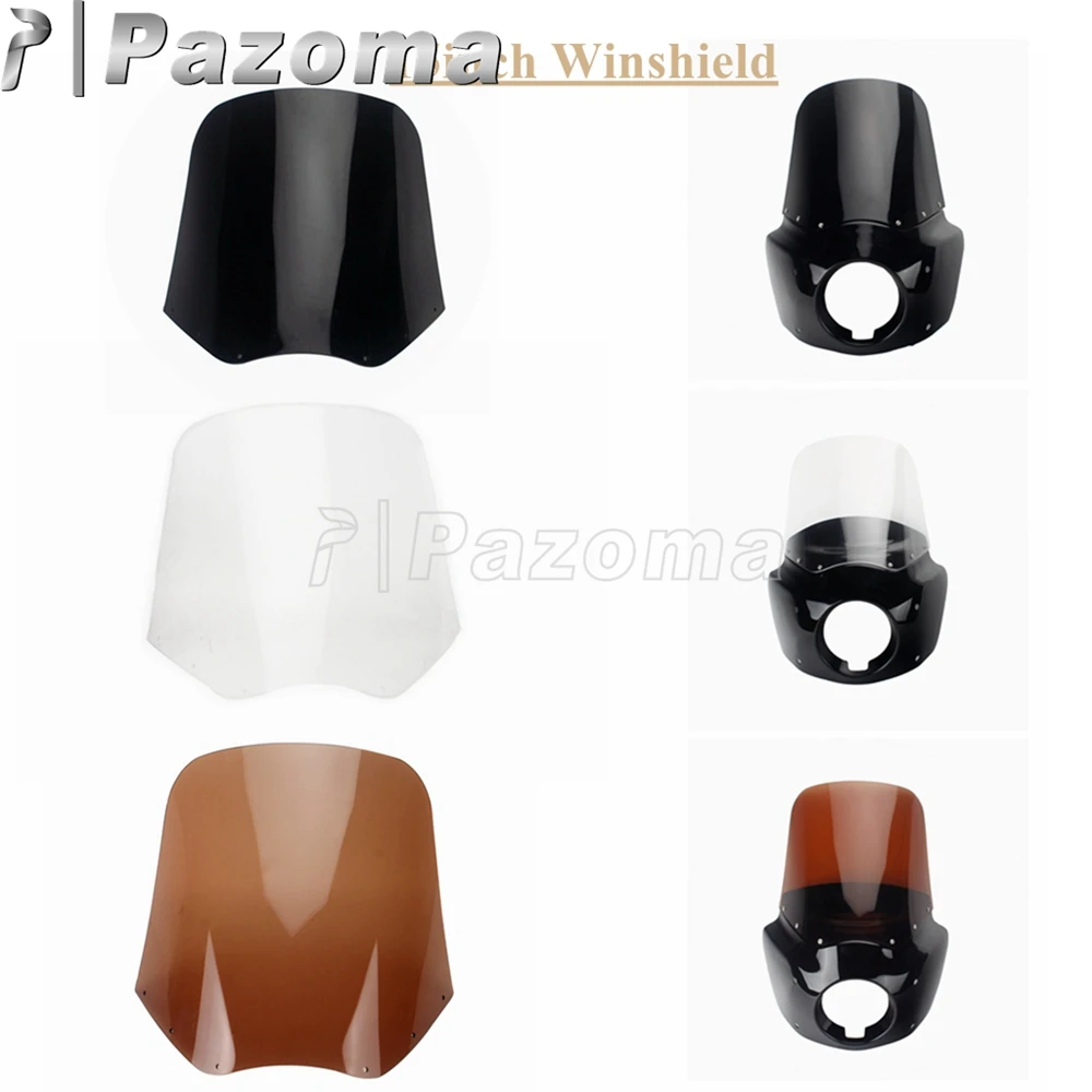 Накладка на лобовое стекло мотоцикла 15 дюймов 11 для Harley Dyna Low Rider Street Bob Super Glide FXD FXDL