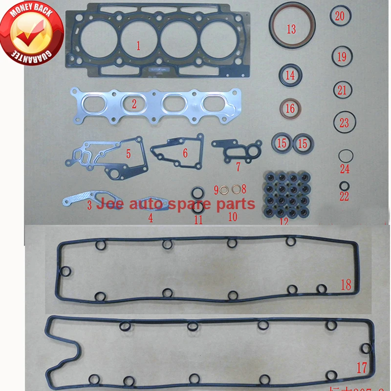 Полный комплект прокладок двигателя EW10J4 DEW10J4 RFN для Citroen EVASION отправка XSARA JUMPY C5 I C8 C4