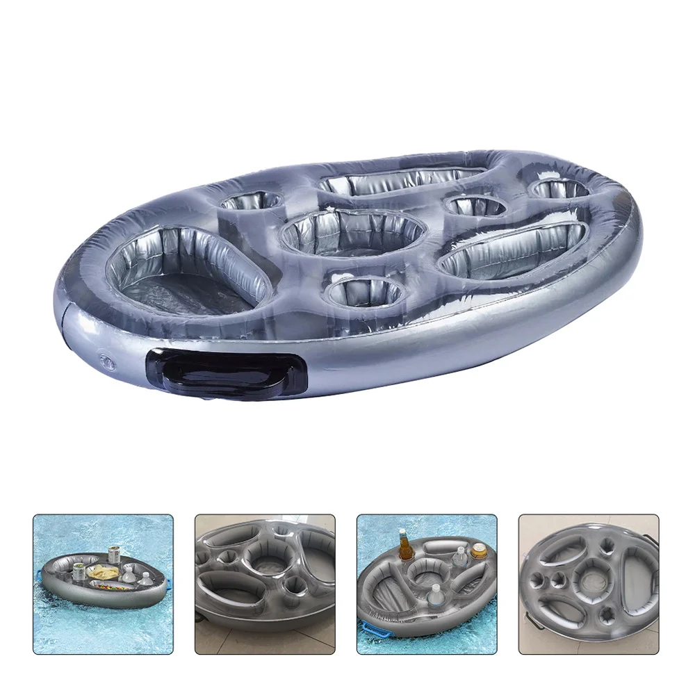 

1Pc Inflatable Floating Drink Holder Hot Tub Floating Tray PVC Fruit Storage Tray